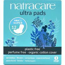 Natracare Ultra Pads - Penso higiénico - absorção Super - 12 unidades com alas