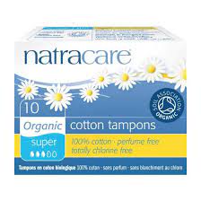 Natracare Organic Cotton Tampons - Super - 10 unidades