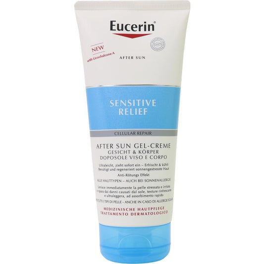 Eucerin APÓS SOL SENSÍVEL REFIEF GEL-CREME ROSTO E CORPO tubo 200ML