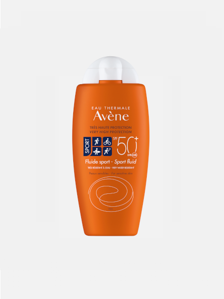 Avène Sun FLUIDO SPORT FPS50+ 100ml sem efeito branco