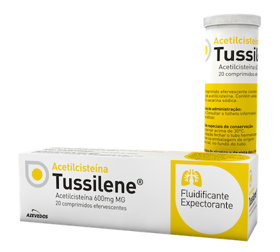 Acetilcisteína Tussilene 600mg 20 Comp Eferv