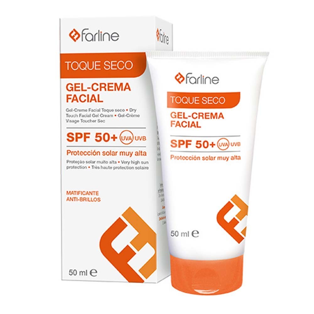 Farline SPF50+ gel-creme facial toque seco 50ml