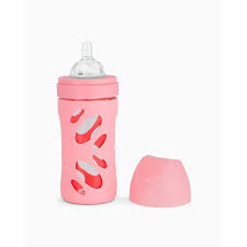 Twistshake glass bottle 260ml Rosa