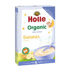 Holle Organic cereals with milk Banana from 6 months 250g