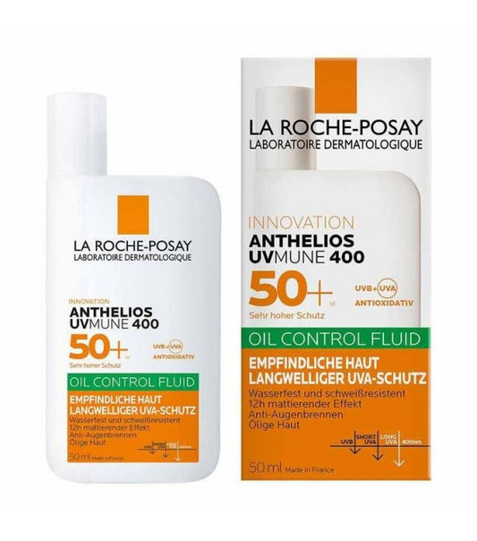 LA ROCHE-POSAY ANTHELIOS FLUIDO OIL CONTROL SPF50+ 50ml TUBO ULTRA PROTECÇÃO ULTRA TOLERÂNCIA