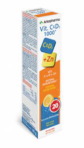 Vit. C &amp; D3 1000* + Zinco